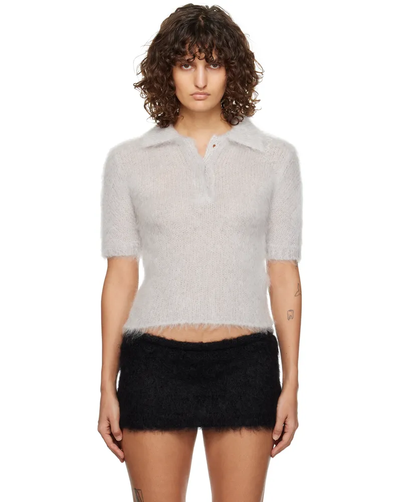 Marni Gray Fuzzy Wuzzy Polo 00n02