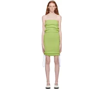 SSENSE Exclusive Green Scrunch Mini Dress