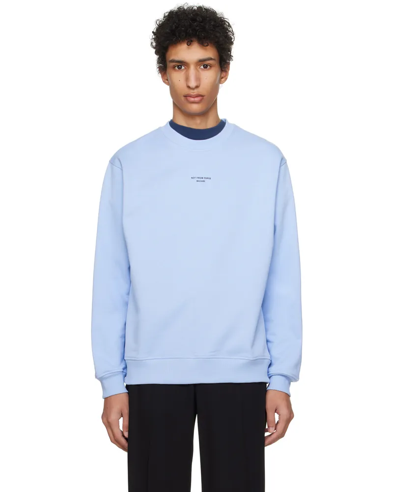 Drôle de Monsieur Blue 'Le Sweatshirt Slogan Classique' Sweatshirt Light