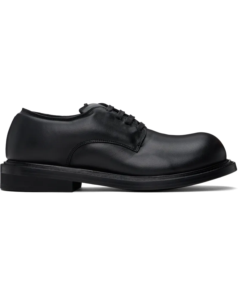 Moschino Black Oliver Derbys Black