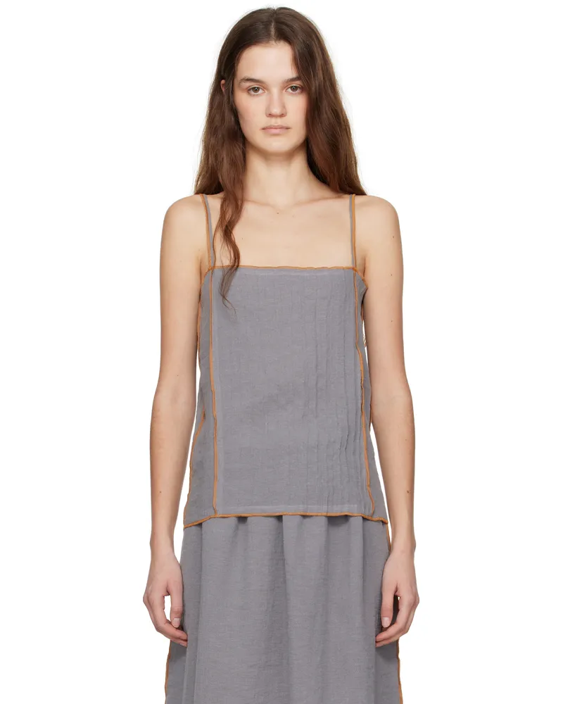 Baserange Gray Shok Tank Top Bayon