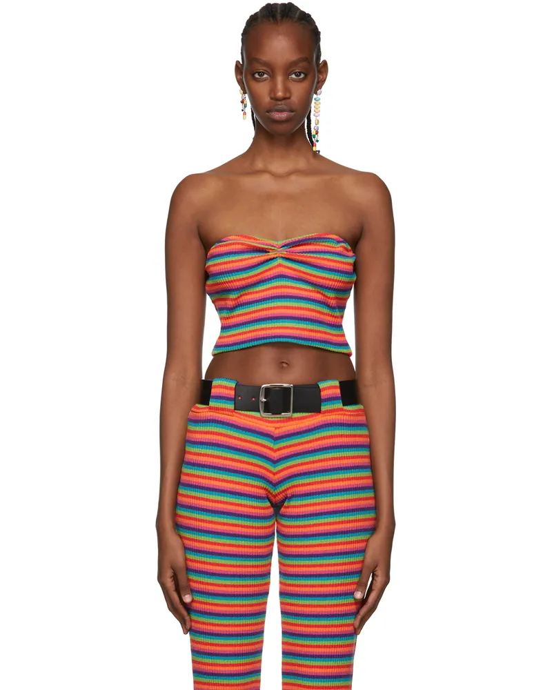 Anna Sui SSENSE Exclusive Multicolor Tube Top Rainbow