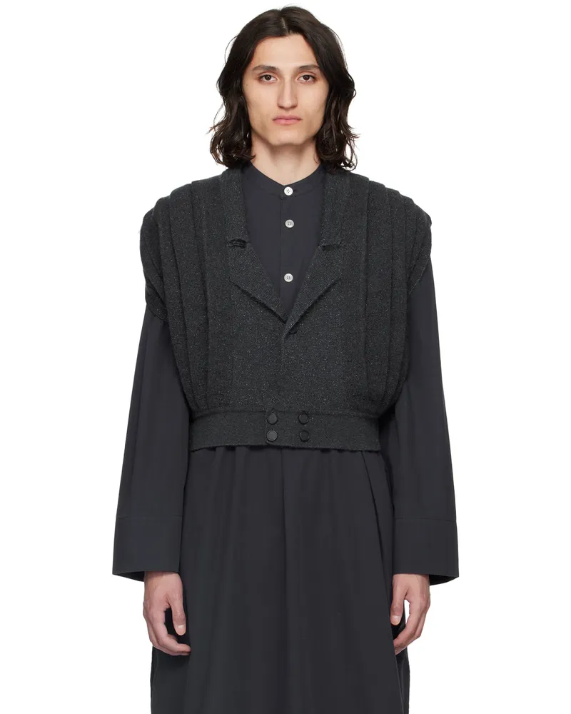 KIKO KOSTADINOV Gray Orson Cardigan Shiny