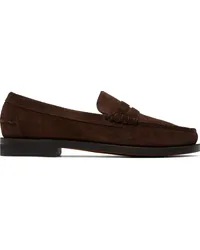 Sebago Brown Classic Dan Rough Out Loafers Dark