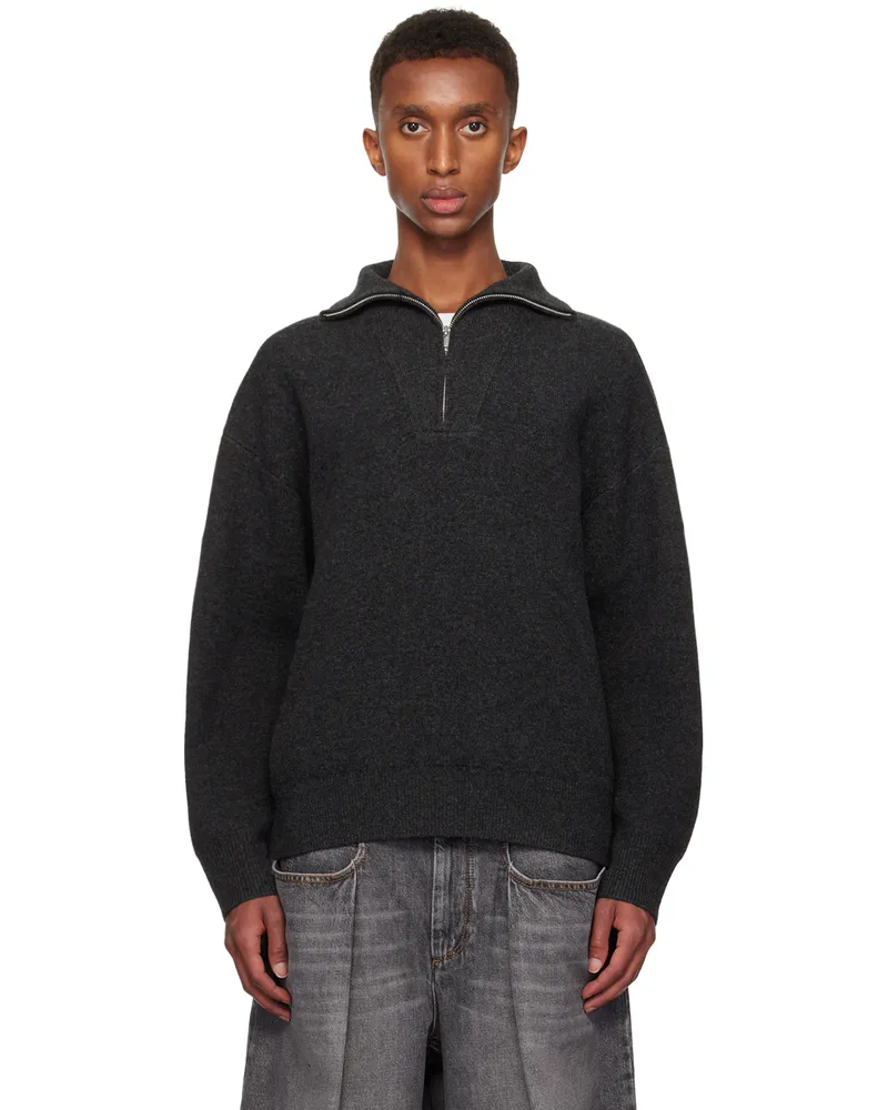 Isabel Marant Gray Irving Sweater Anthracite