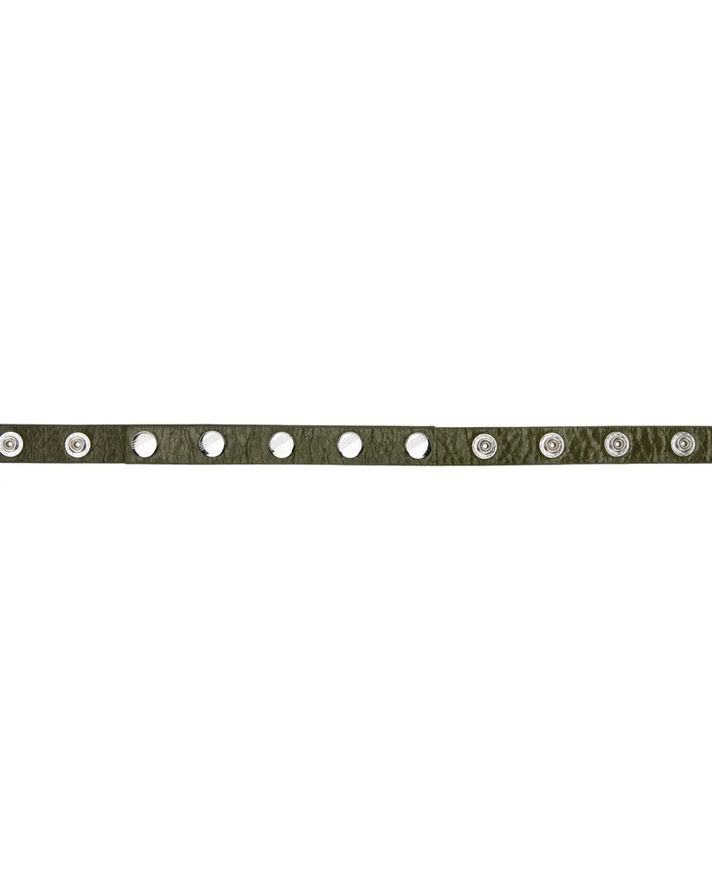 ATTICO Khaki Press-Stud Belt 828