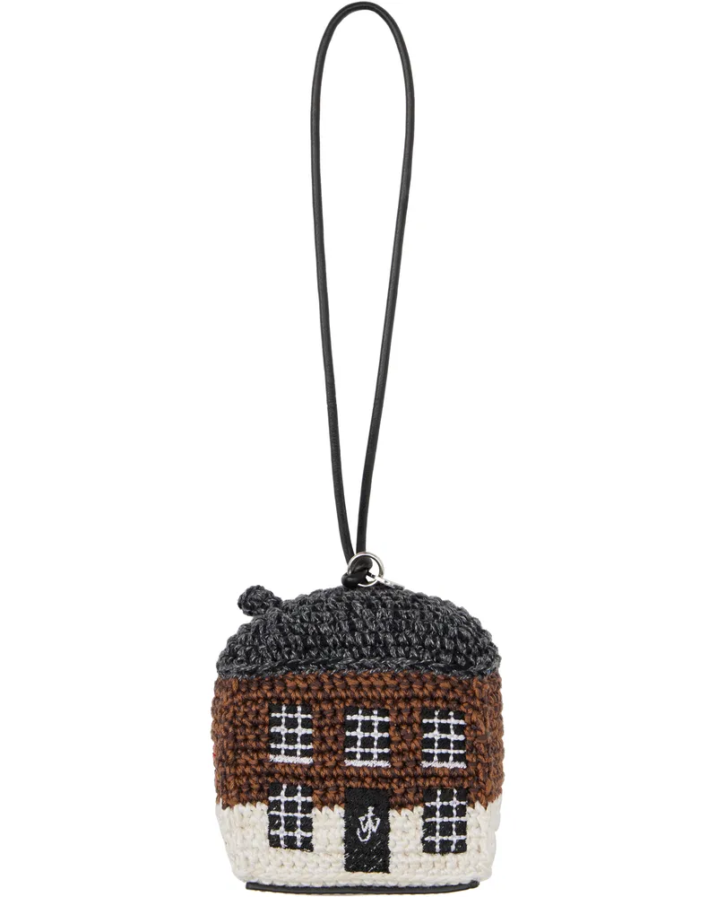 J.W.Anderson Brown & Gray House Crochet Keychain 685