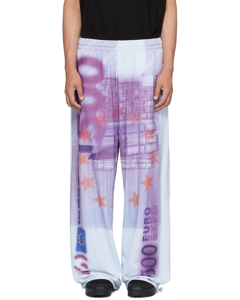 Gerrit Jacob Purple Printed Sweatpants Plum