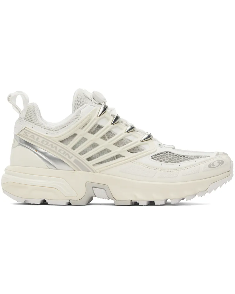 Salomon White & Silver ACS Pro Sneakers White