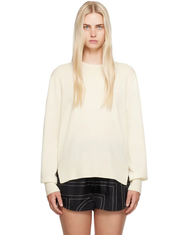 Totême Off-White Crewneck Sweater 188