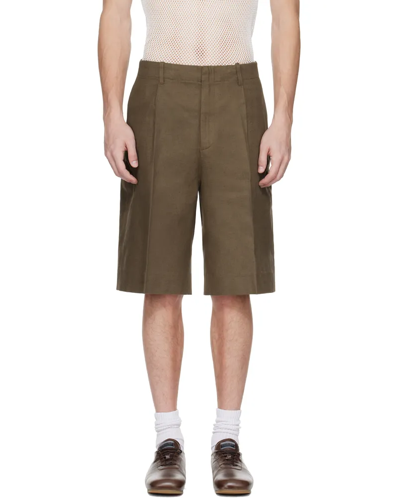 Our Legacy Brown Borrowed Shorts Tobacco