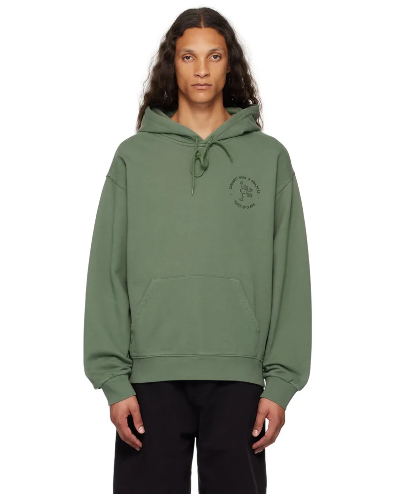 Carhartt WIP Green Stamp Hoodie 06