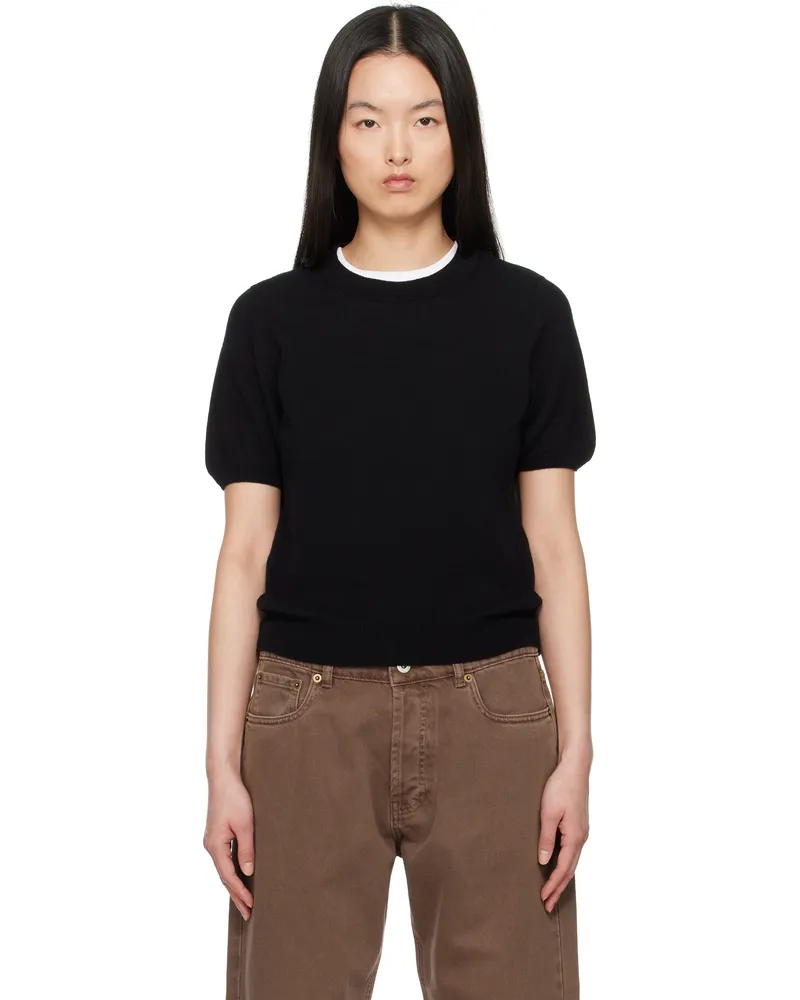 &Daughter Black Emer Cashmere T-shirt Black