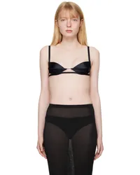 Nensi Dojaka Black Double Petal Bra Black