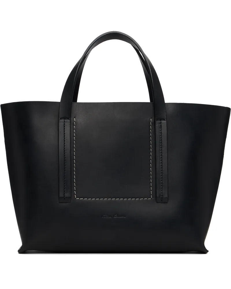 Rick Owens Black Concordians Mini Shopper Tote 09
