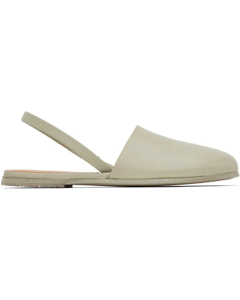 Marsèll SSENSE Exclusive Green Marcella Slingback Slippers Sage