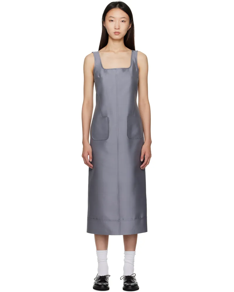 Thom Browne Gray Column Maxi Dress 035
