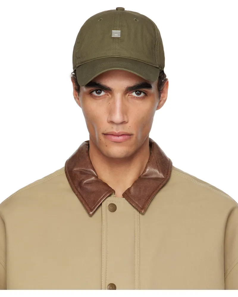 Acne Studios Khaki Stud Logo Cap Cdk