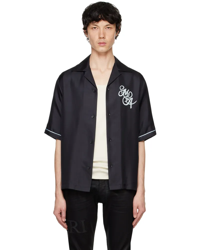 Amiri Black MA Swirl Shirt
