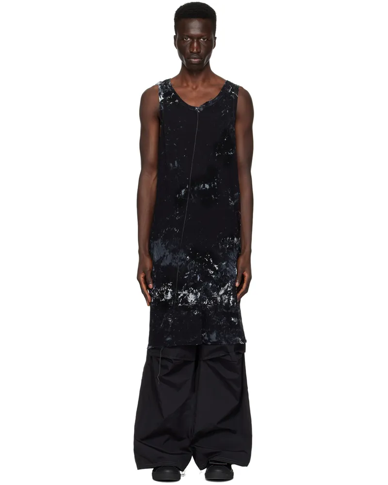 NICOLAS ANDREAS TARALIS Black Graphic Tank Top 0