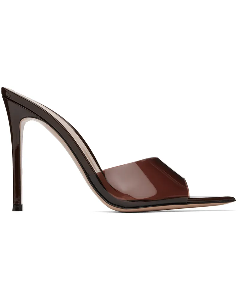 Gianvito Rossi Brown Elle Heeled Sandals Brob