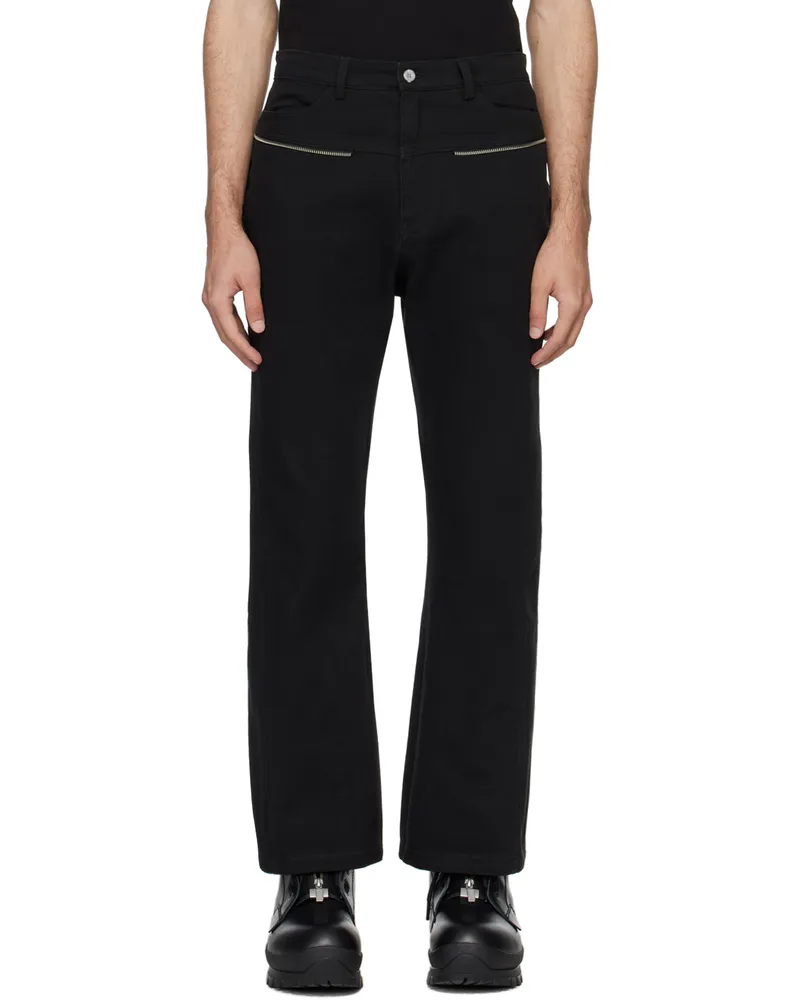 C2H4 Black 3D Jeans Black