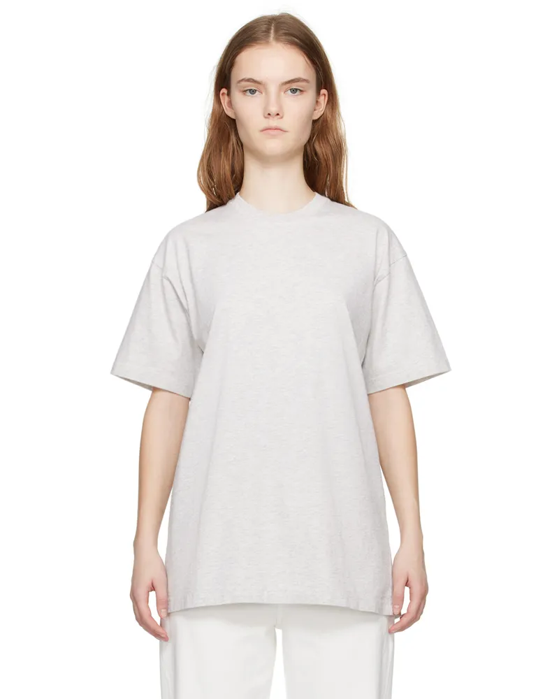 Totême Gray Straight T-Shirt 039