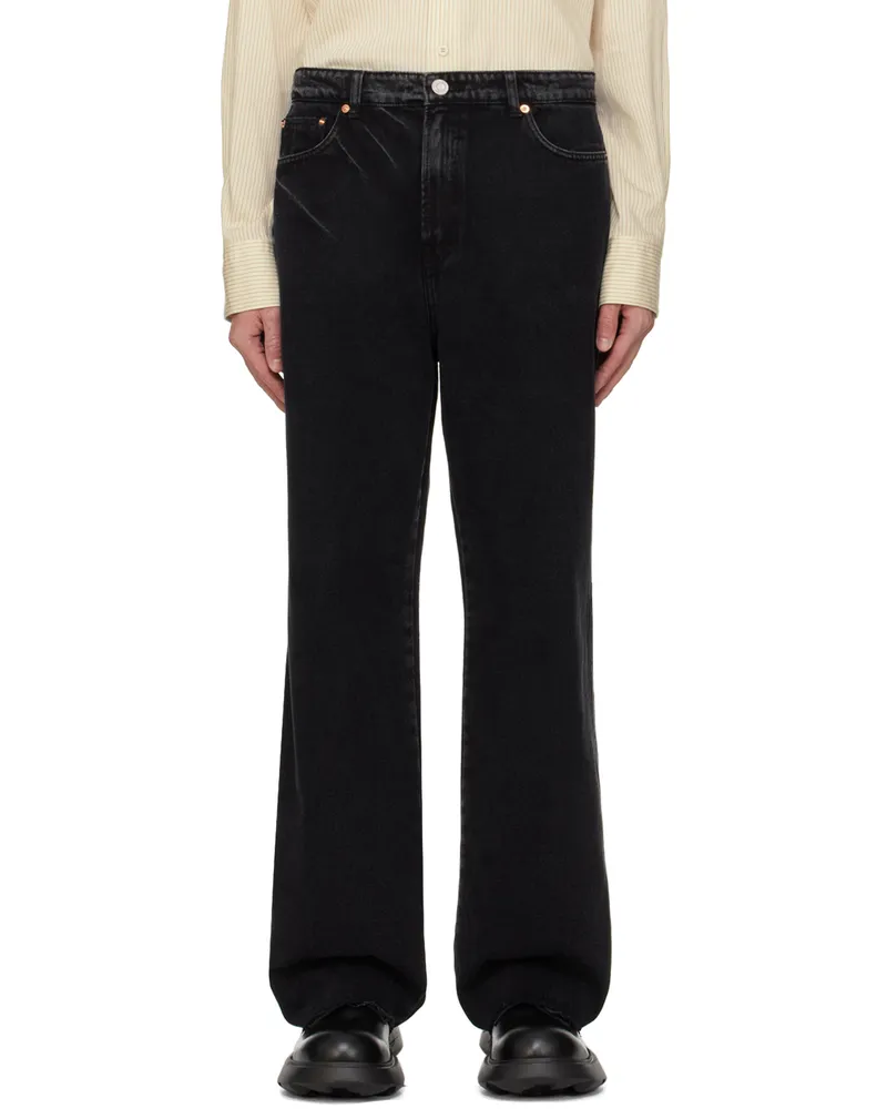 RECTO Black Theo Washed Jeans