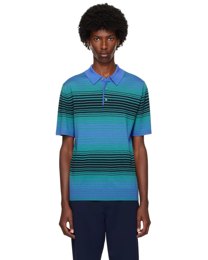 Paul Smith Blue Striped Polo 43