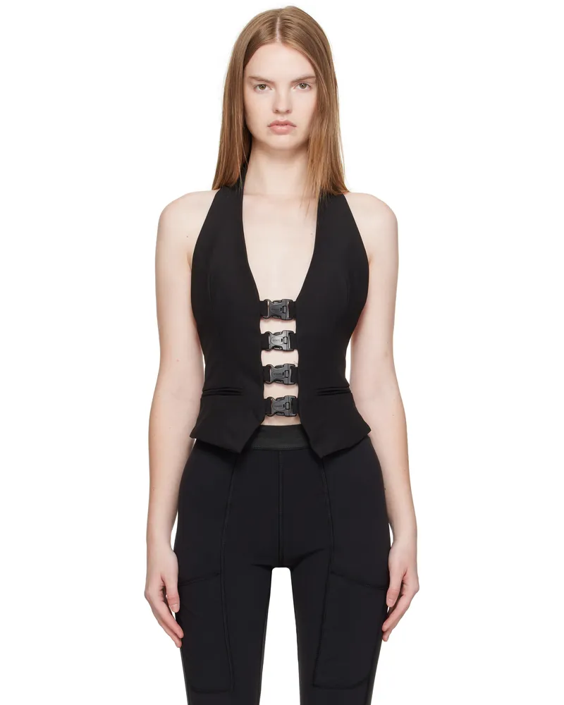 COPERNI Black Multi Buckle Waistcoat Black