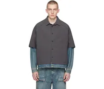 Gray & Indigo Layered Shirt