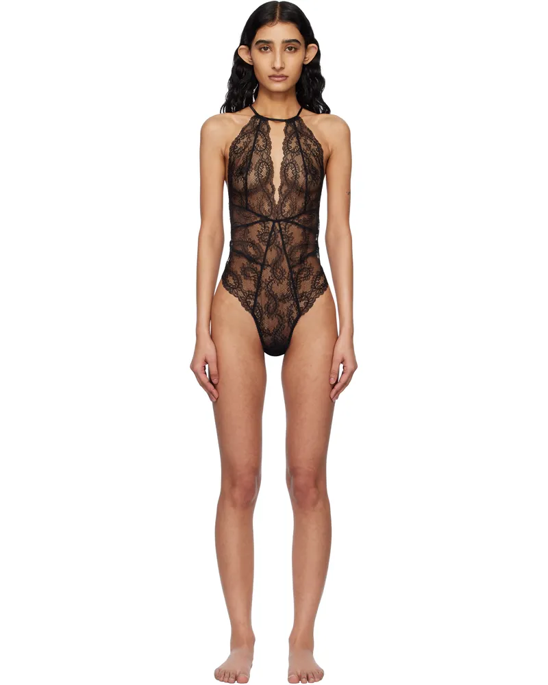 Agent Provocateur Black Love Bodysuit 001001
