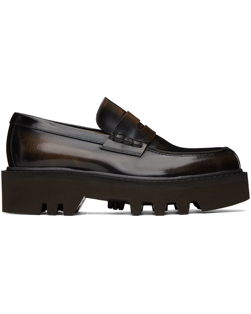 Dries van Noten Brown Leather Loafers 712