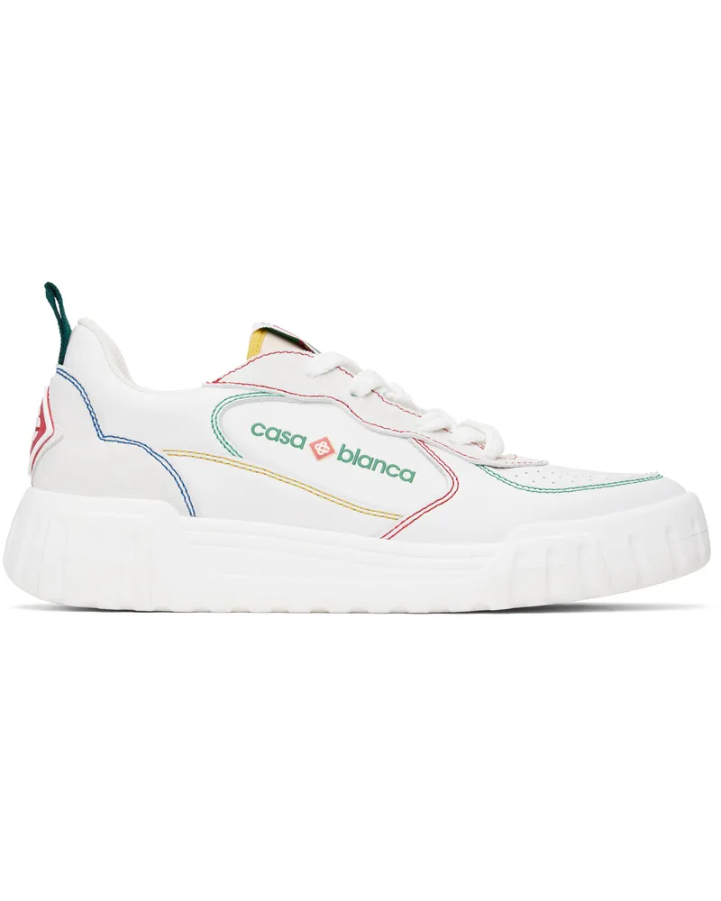 Casablanca Paris White Court Sneakers White
