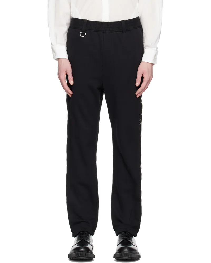 Undercover Black Zip Accent Trousers Black