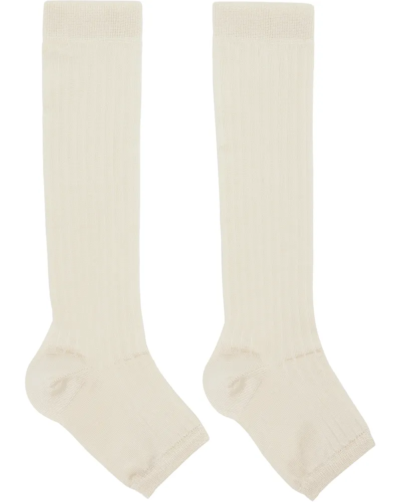 Swedish Stockings SSENSE Exclusive Off-White Long Toeless Socks 634