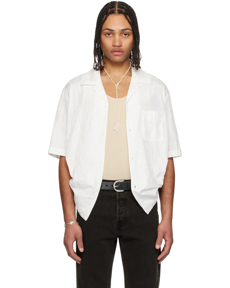 Our Legacy White Heusen Short Sleeve Shirt White