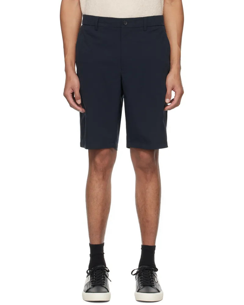 HUGO BOSS Navy Stretch Shorts Dark