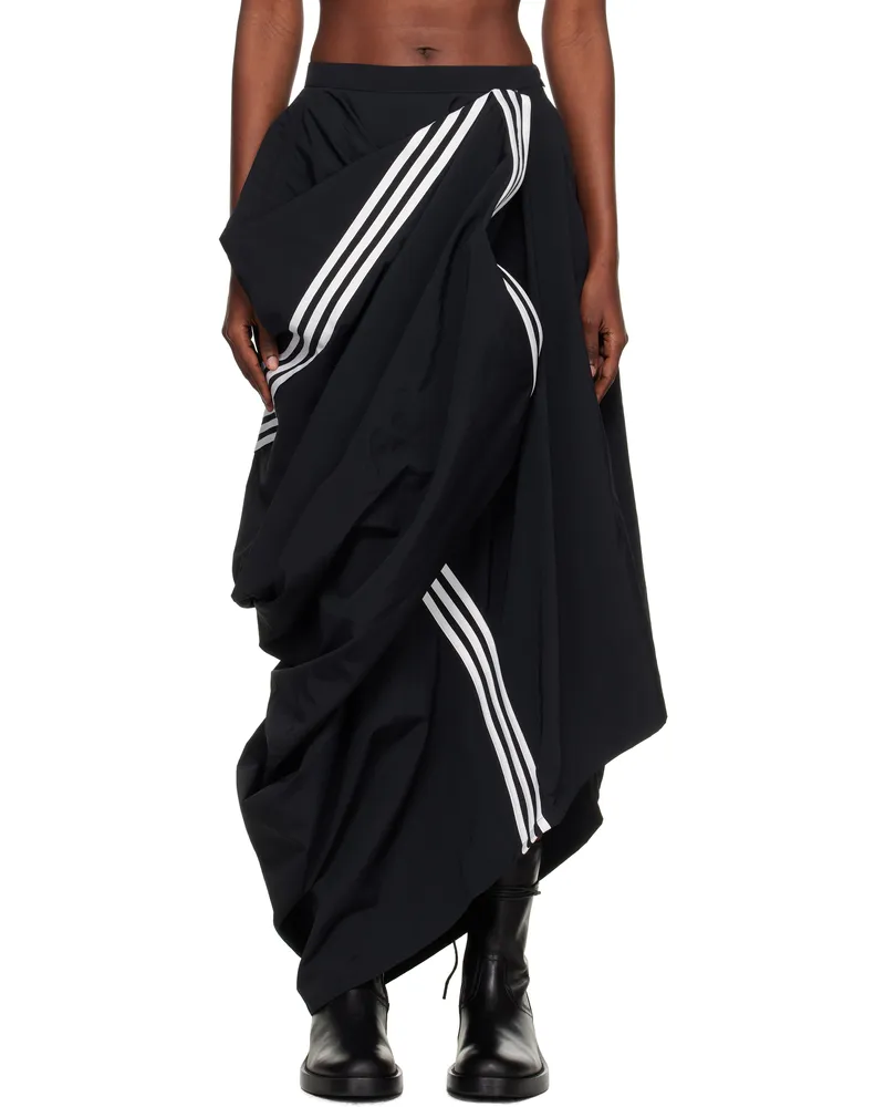Y-3 Black Wire Midi Skirt Black