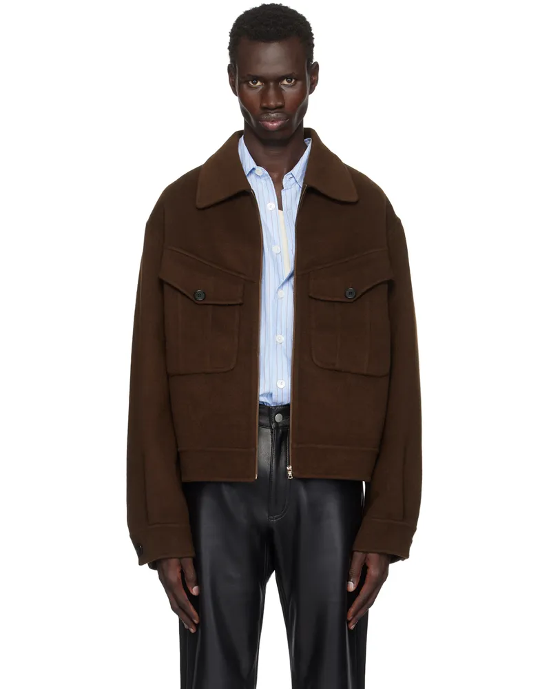 CMMN SWDN Brown Isla Jacket Dark