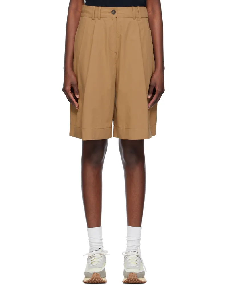 Studio Nicholson Tan City Shorts Sand