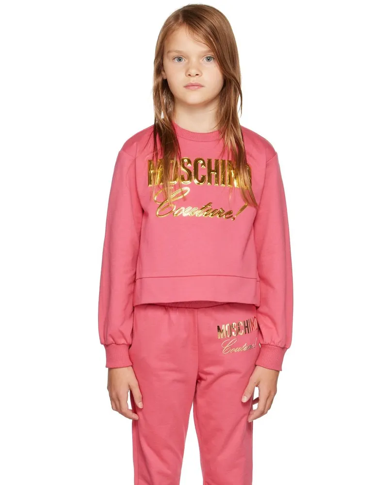 Moschino Kids Pink 'Couture' Sweatshirt Var.