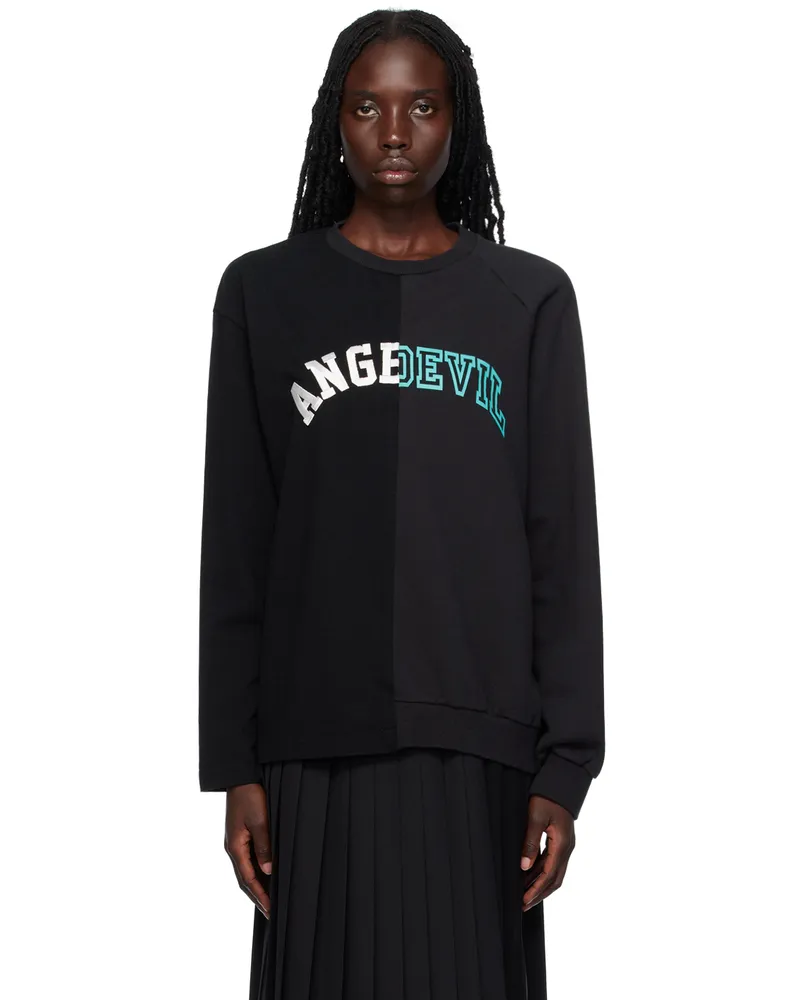 Undercover Black Printed Sweatshirt Black