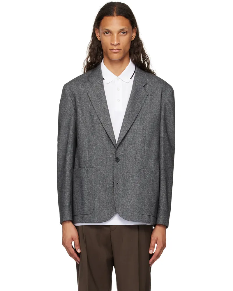 HUGO BOSS Gray Lined Blazer Lght