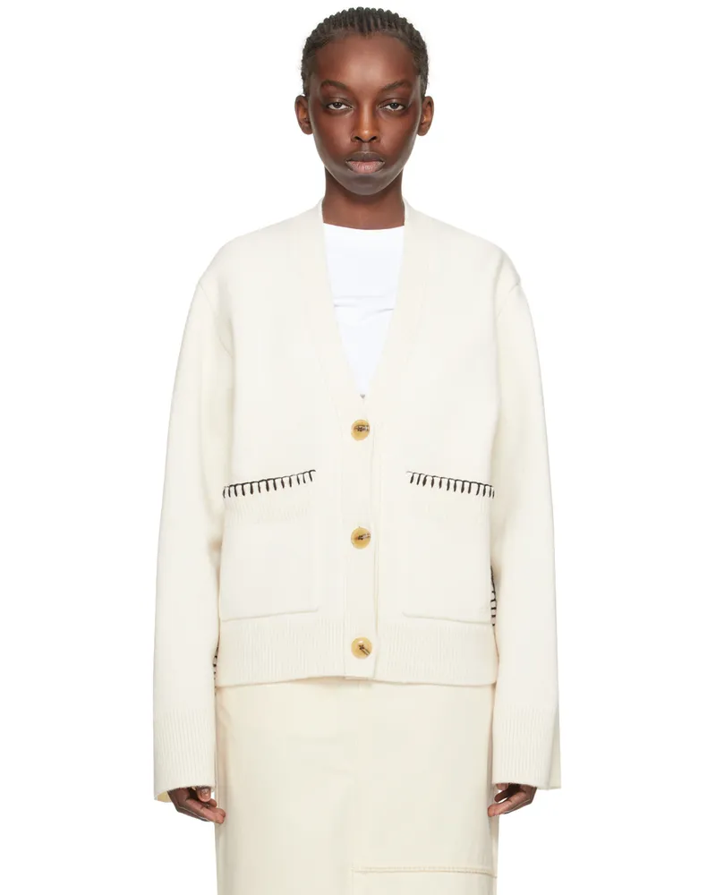 Axel Arigato Off-White Memory Stitch Cardigan Off