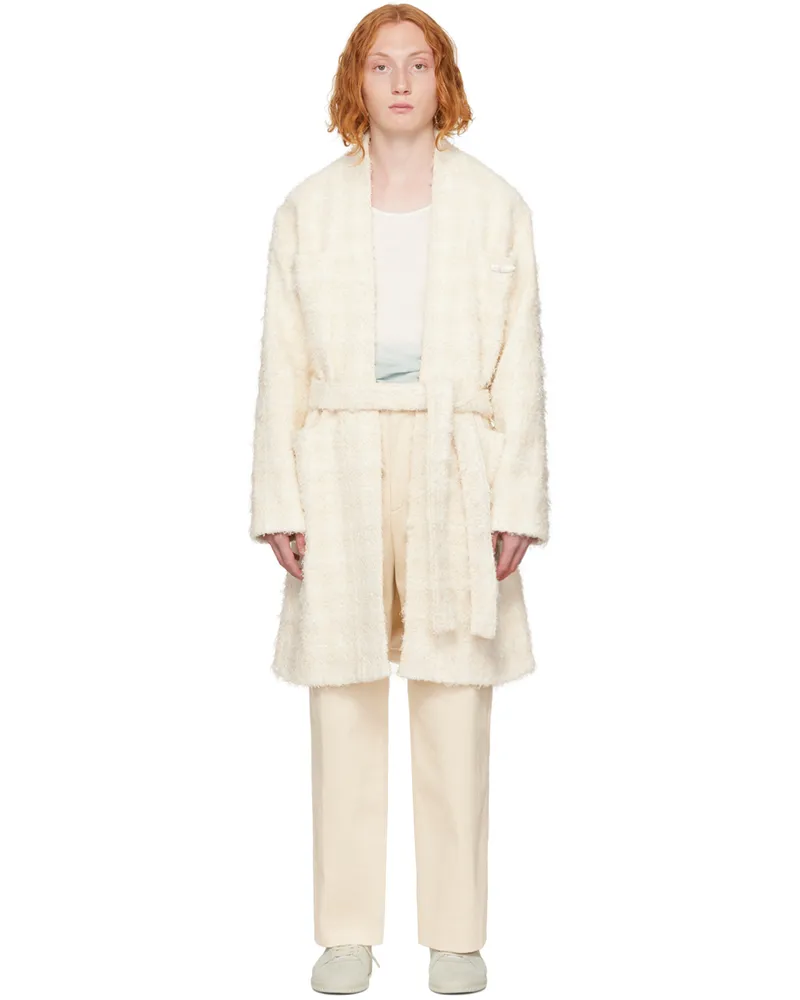 young n sang Off-White Serene Rural Landscapes Coat Raw