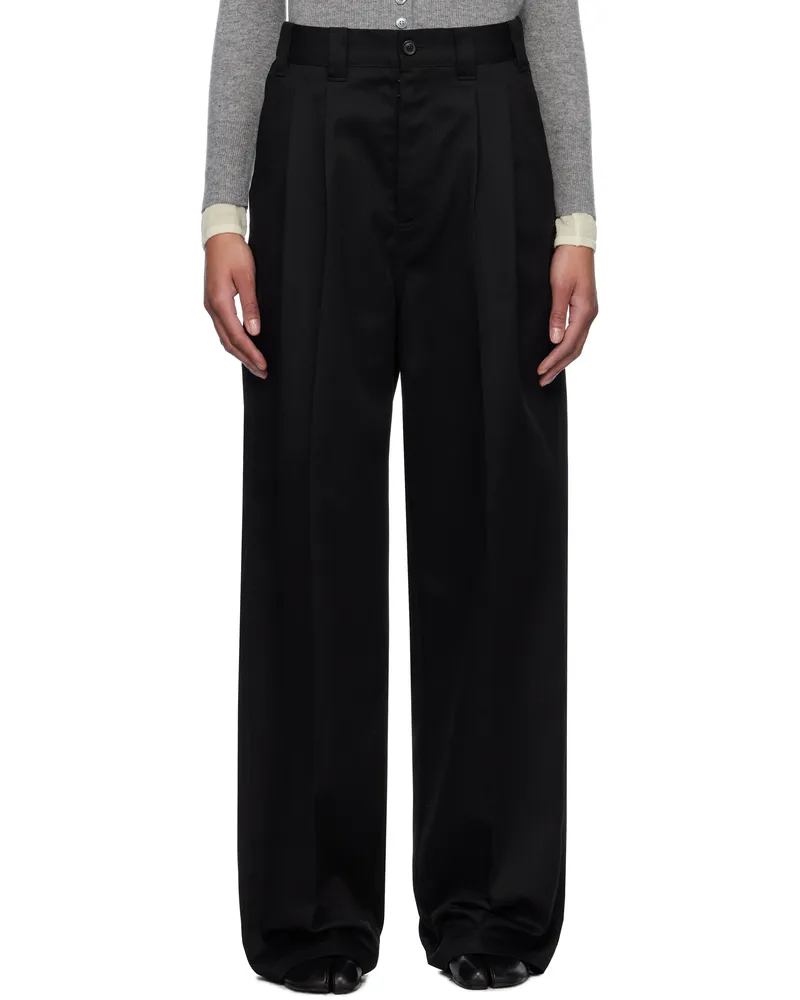 Maison Margiela Black Skater Chino Trousers 900