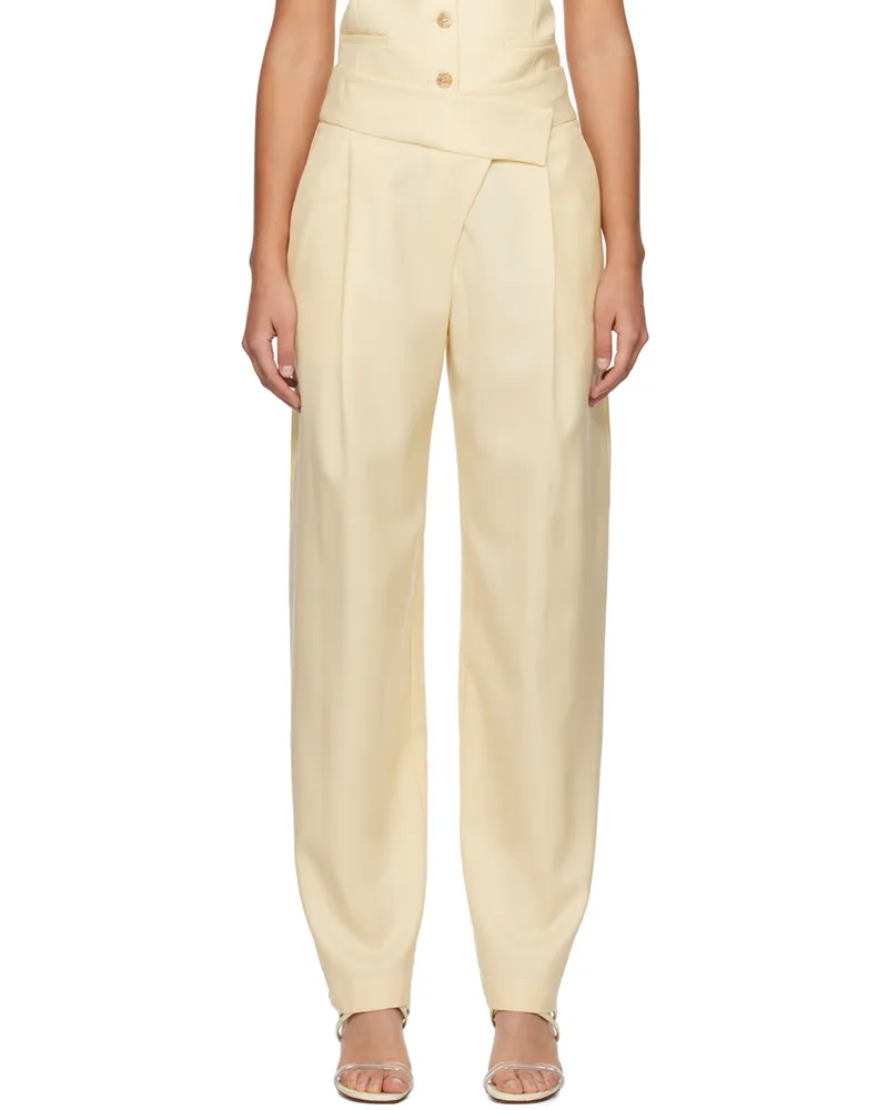 Esse Studios Yellow Delphi Trousers Butter