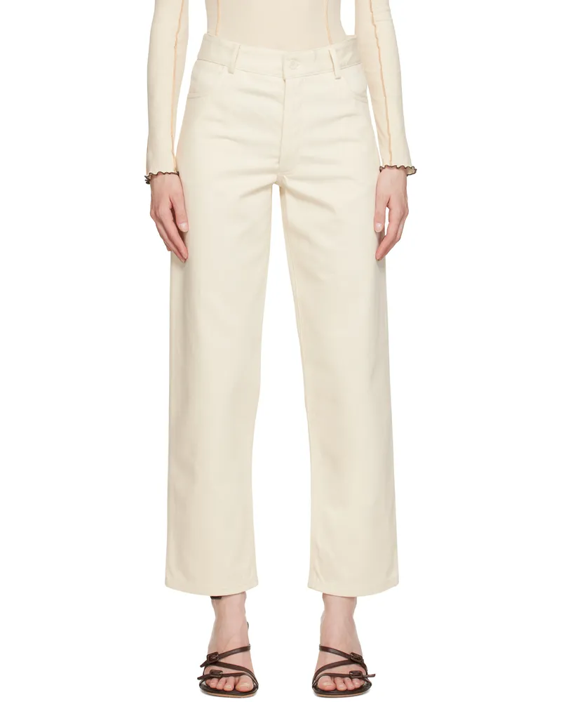 Baserange Off-White Indre Jeans Undyed