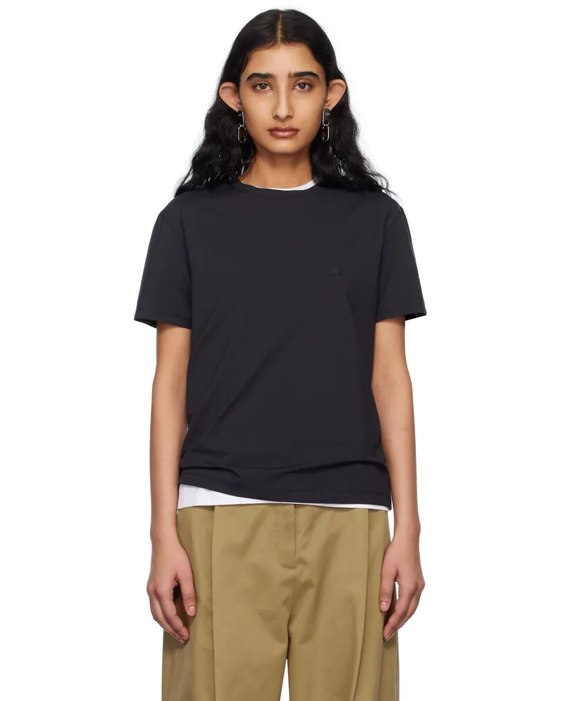 Acne Studios Black Regular Fit T-shirt 900